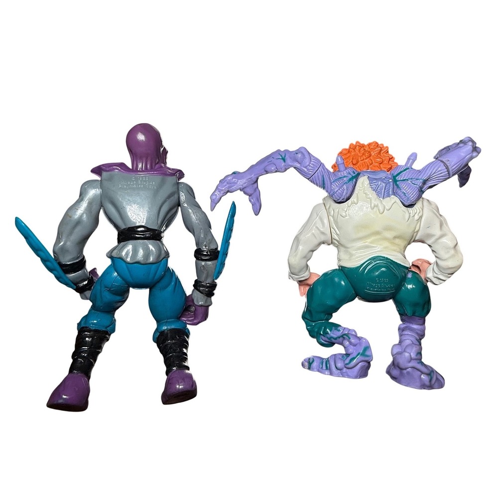 Vtg TMNT Playmates Baxter Stockman & Foot Soldier Action Figure Lot 1988 1989 - Picture 5 of 16